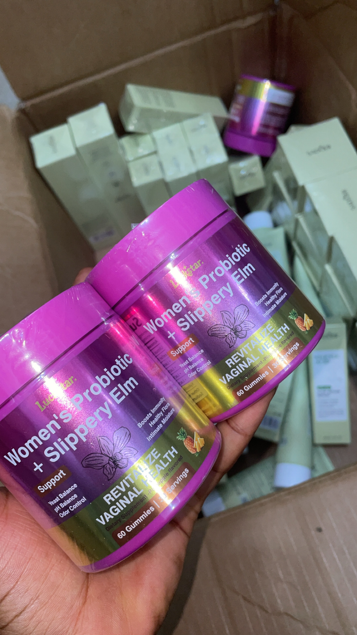 Luckstar Women Probiotic+Slippery Elm Gummies