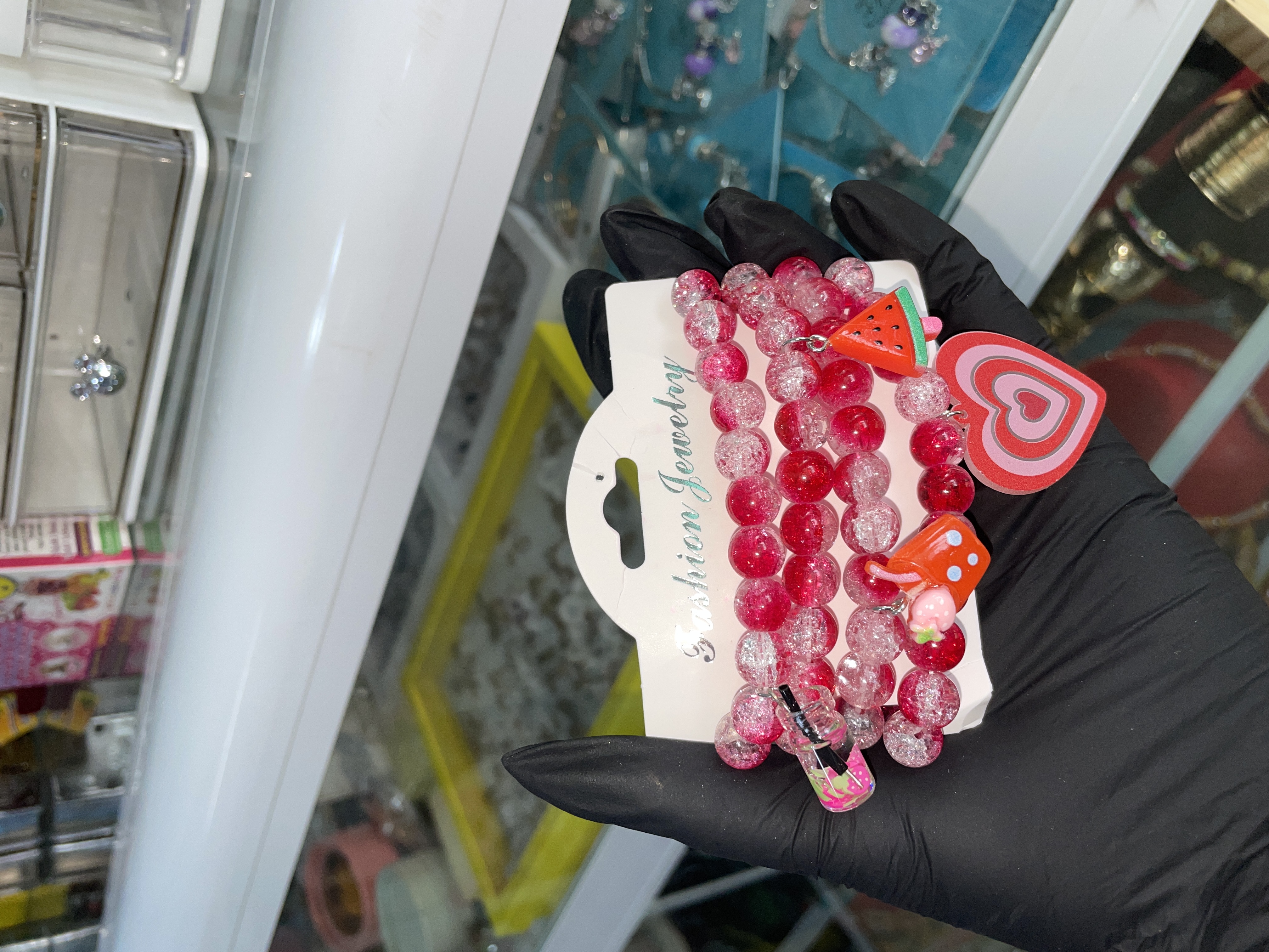 Red 4pcs Charmed Bracelet