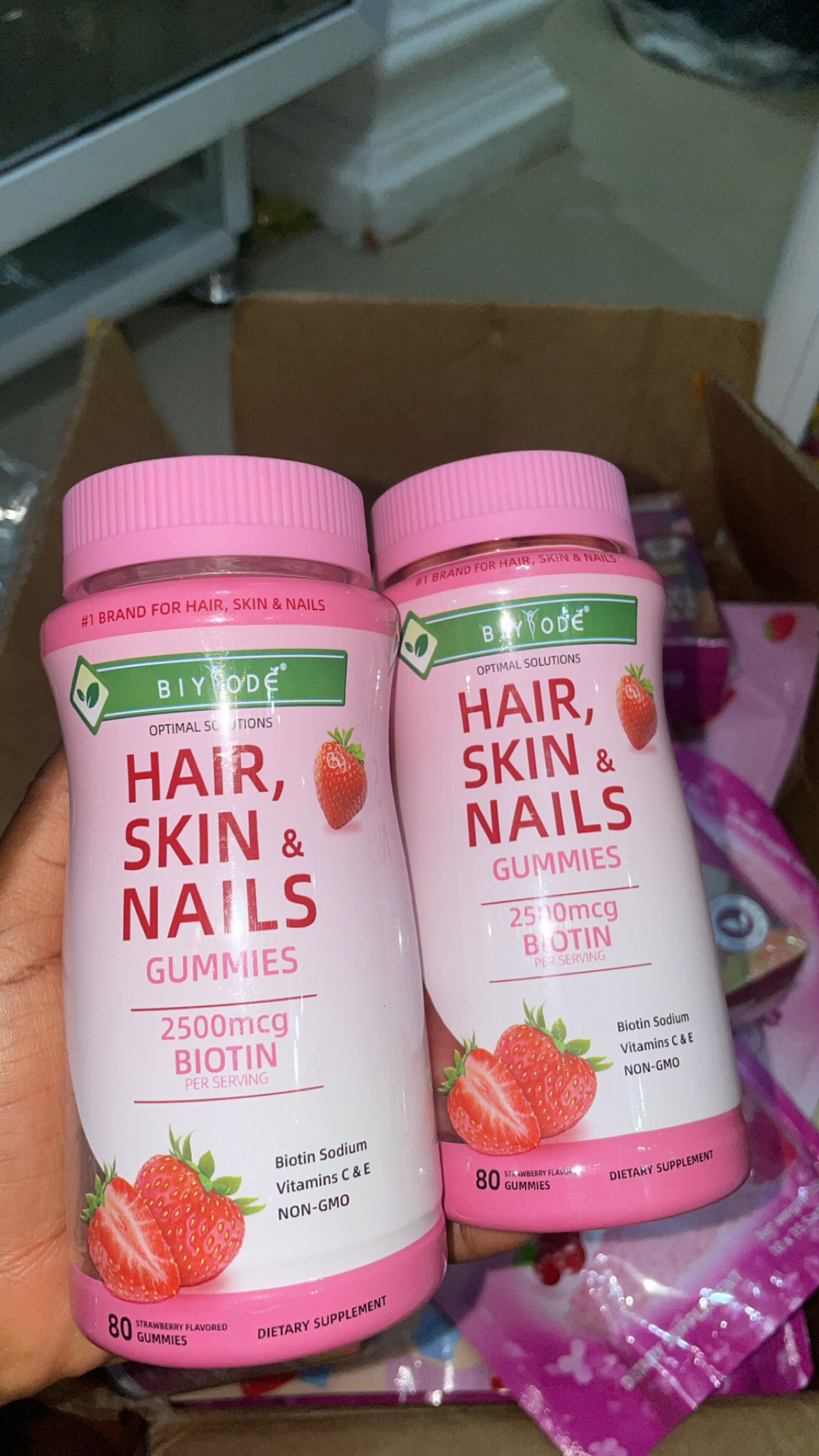 Biyode Hair Skin and Nails Gummies