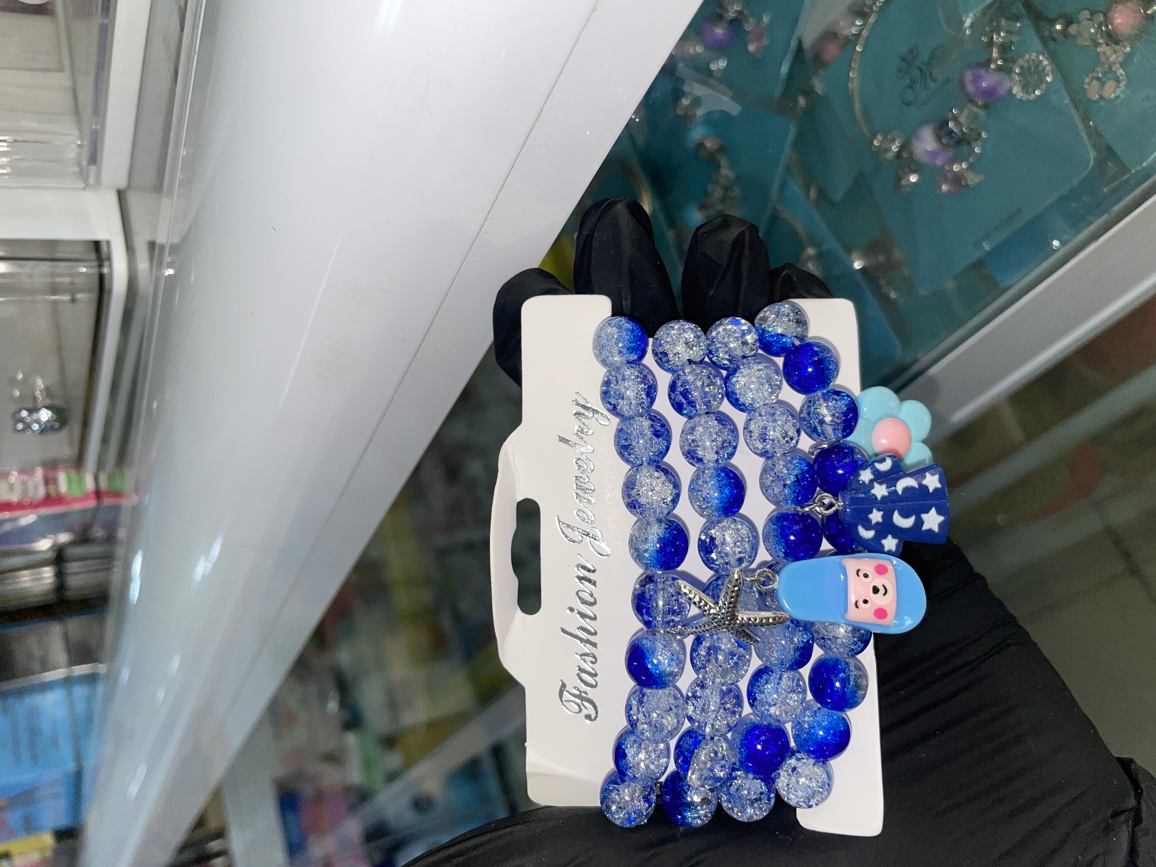 Blue 4pcs Set Charmed Bracelet